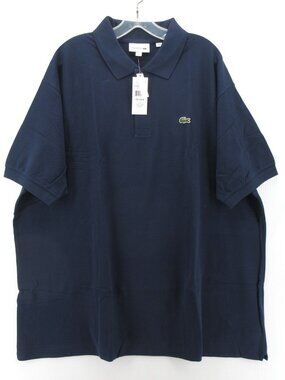 Lacoste Polo Shirt 2XLB Navy Pullover Golf Preppy Crocodile Logo NEW